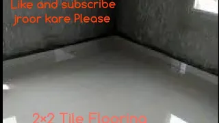 Flooring Techniques 2×2 Tile Flooring installation with living Room |Fiting tile in speed
