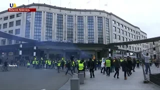 Массовые протесты "желтых жилетов" в Бельгии