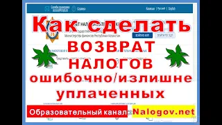 Возврат излишне или ошибочно оплаченных налогов на счет в банке для ИП