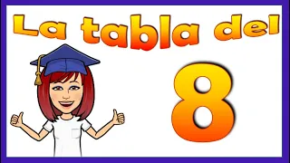 👉TABLA DEL 8  Aprende la tabla de multiplicar del 8- Video educativo