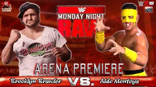 The Brooklyn Brawler VS. Aldo Montoya ⭐WORLD MOD PREMIERE⭐ | WWF | 2K19 Gameplay