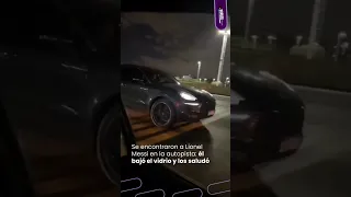 VIERON a LIONEL MESSI en la AUTOPISTA: bajó el vidrio y SALUDÓ