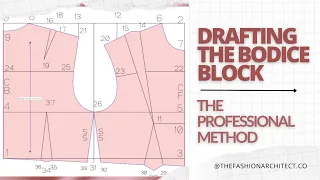 HOW TO DRAFT A BODICE BLOCK/PATTERN | Like a PRO! #patternmaking #bodiceblock #patterndrafting