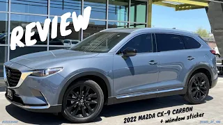 2022 MAZDA CX-9 CARBON REVIEW -- QUALITY 3 ROW SUV STRAIGHT FROM JAPAN !