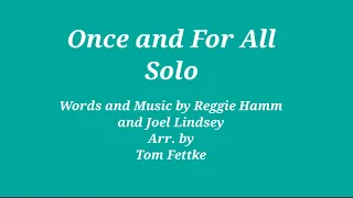 Once and For All Solo