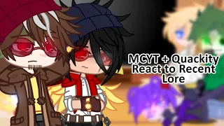 MCYT + Quackity react to Recent Lore | MCYT | Dream SMP | Gacha Club