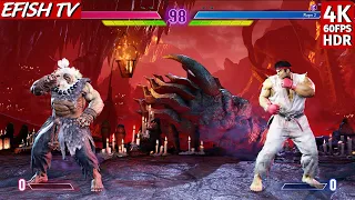 New fighter arrived! Akuma vs Ryu (Hardest AI) - Street Fighter 6