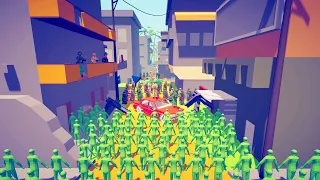 Zombies invaded the City Defend the City - Totally Accurate Battle Simulator TABS