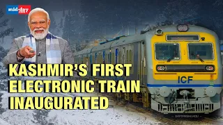 PM Modi in Kashmir: PM Modi flags off Kashmir’s first electric train