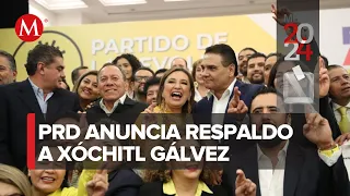 PRD apoya a Xóchitl Gálvez en elecciones internas del Frente Amplio por México