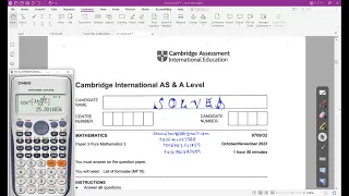 9709/32/O/N/23 --- CAIE AS & A LEVEL PURE MATHEMATICS 3 OCT_NOV 2023 Paper 32