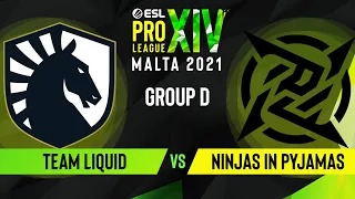 CS:GO - Ninjas in Pyjamas vs. Team Liquid [Dust2] Map 2 - ESL Pro League Season 14 - Group D
