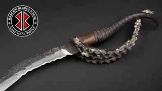 Forging a PIRATE Sword from a Rusty TRUCK SPRING | Knife Making
