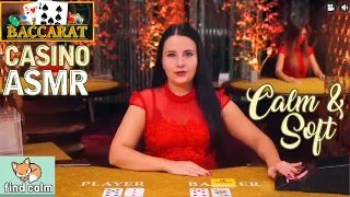 Unintentional ASMR Casino ♦️ Calm & Soft Baccarat Squeeze 👌 Just How I Like It!