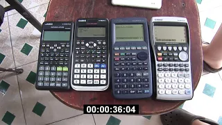 Casio calculators speed test