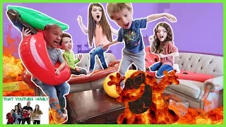 The Floor Is Lava - LAVA MONSTER In Our House / That YouTub3 Family