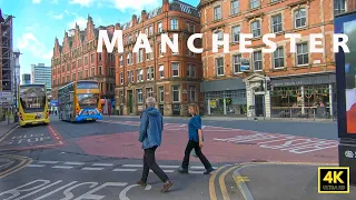 Manchester walk -  Port Street Northern Quarter via City Centre St Peter Square to Deansgate