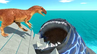 Who Can Escape The Jaws Of The Bloop Monster - Animal Revolt Battle Simulator
