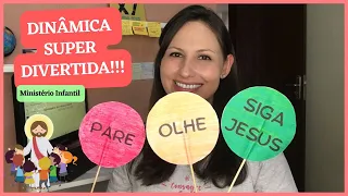 Dinâmica “Pare, Olhe e Siga Jesus!” | Brincadeira divertida para Ministério Infantil!