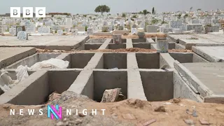 Dead migrants in fishing nets and graveyards under pressure in Tunisia - BBC Newsnight