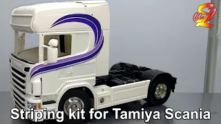 Tamiya Scania Striping Kit Multicolour | Available for purchase at www.SVRECLAME.nl