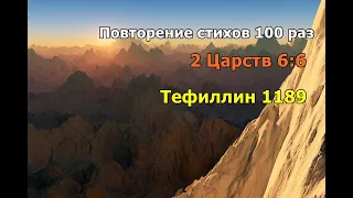 Тефиллин 2 Царств 6:6 стих повторение 100 раз