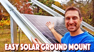 Solar Racking Ground Mount! How We Easily Installed Ours!