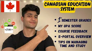 CANADIAN EDUCATION SYSTEM: My 1st Semester Grades and Web Development Course Feedback 🇨🇦