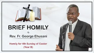 Homily for the 4th Sunday of Easter Year B (I Am The Good Shepherd)