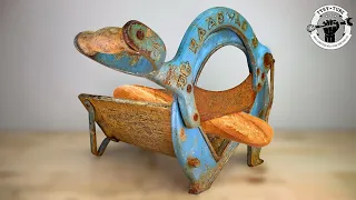 Rusty Bread Cutter Restoration