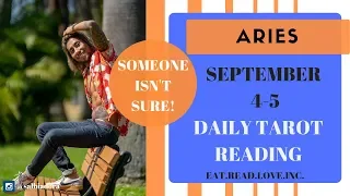 ARIES - "SOMEONE IS SCARED OF THIS CONNECTION" SEPTEMBER 4-5 DAILY TAROT READING