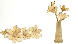 DIY Jute Flower Vase | DIY Jute Craft | Crafts Junction