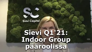 Sievi Q1'21: Indoor Group pääroolissa