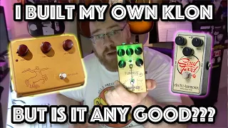 Comparison - Shootout - Hand Built Klon Centaur Clone vs Wampler Tumnus Deluxe vs EHX Soul Food