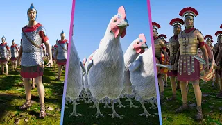 ROMAN ARMY vs GIANT CHICKEN | New 3 Units | Ultimate Epic Battle Simulator 2 | UEBS 2