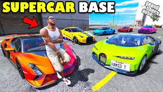 Franklin Found Luxury Secret Supercar Base in GTA 5 | SHINCHAN and CHOP