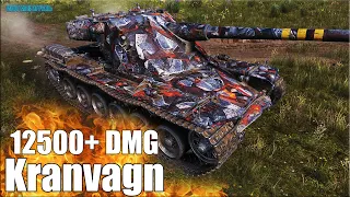 НЕ ЗРЯ У НЕГО ТРИ ОТМЕТКИ ✅ 12к урона World of Tanks Kranvagn лучший бой