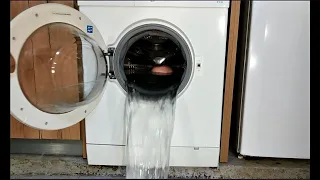 Experiment - Overfilled  with Water and Door Opening - Washing Machine