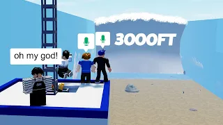 Roblox Voice Chat BUT A Huge 3000ft Tsunami HITS