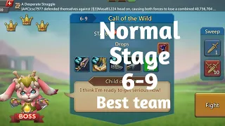 Lords mobile normal stage 6-9 best team|Call of the wild normal stage 6-9