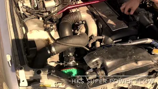 JZS171(W) Crown - Stock Intake vs HKS Mushroom Filter