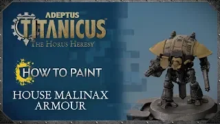 How to Paint: House Malinax Armour