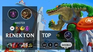 Renekton Top vs Jax - KR Master Patch 10.7