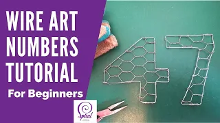 Easy Wire Art Numbers | Spiral Crafts