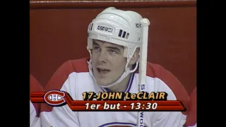 John LeClair 1st NHL Goal