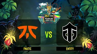 Fnatic vs Entity | Game 3 | ESL One - Malaysia 2022 - Lower Bracket