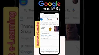 Google hacks-3 | Google fun trick | Thanos snap | Secret Google Tricks you need to try