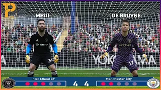 Messi vs Kevin De Bruyne | Longest Penalty Shootout Ever | Gameplay #mancity #messi