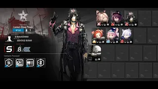 Arknights - CC#4 - Locked-Down Prison - Day 10 - 8 Risk (with Challenge) - Low Cost No E2 Squad