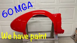 More painting on the MGA restoration project
